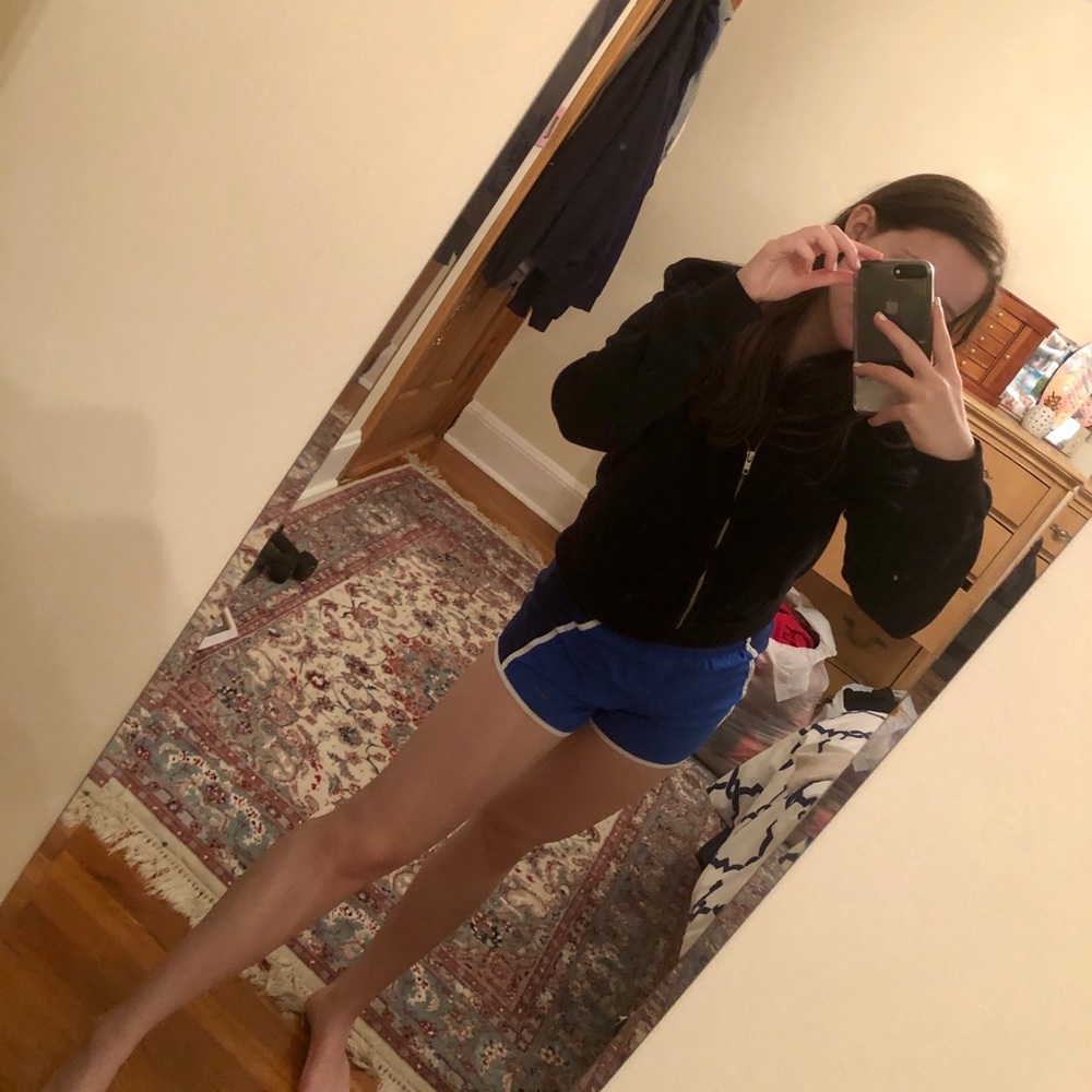Blue dri fit Nike athletic shorts